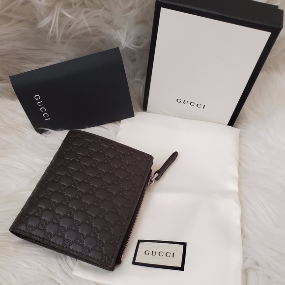 Gucci Men's Leather Micro GG Guccissima Wallet - Picture 1 of 6